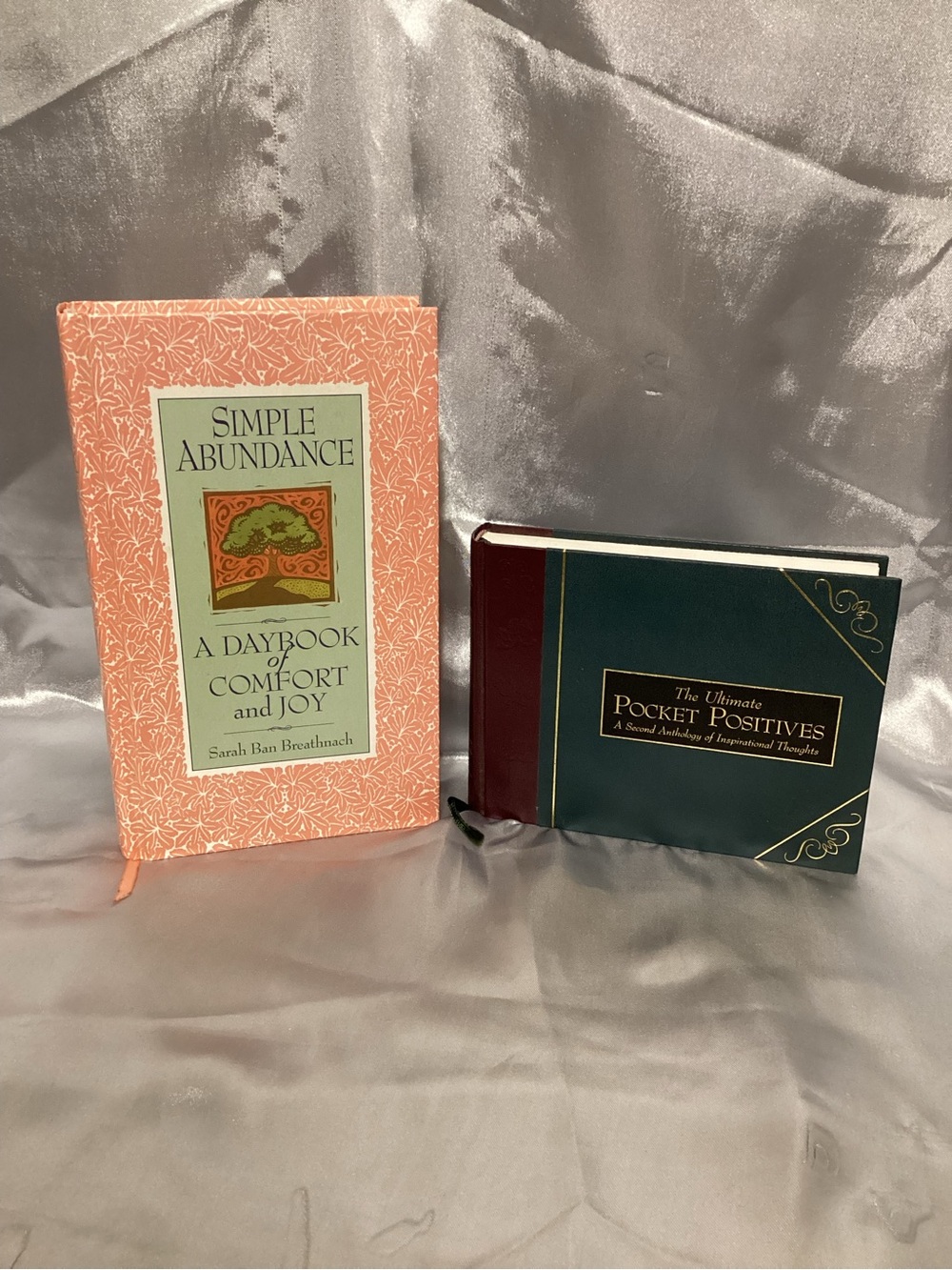 Simple Abundance & The Ultimate Pocket Positives Hardcover Inspirational Books